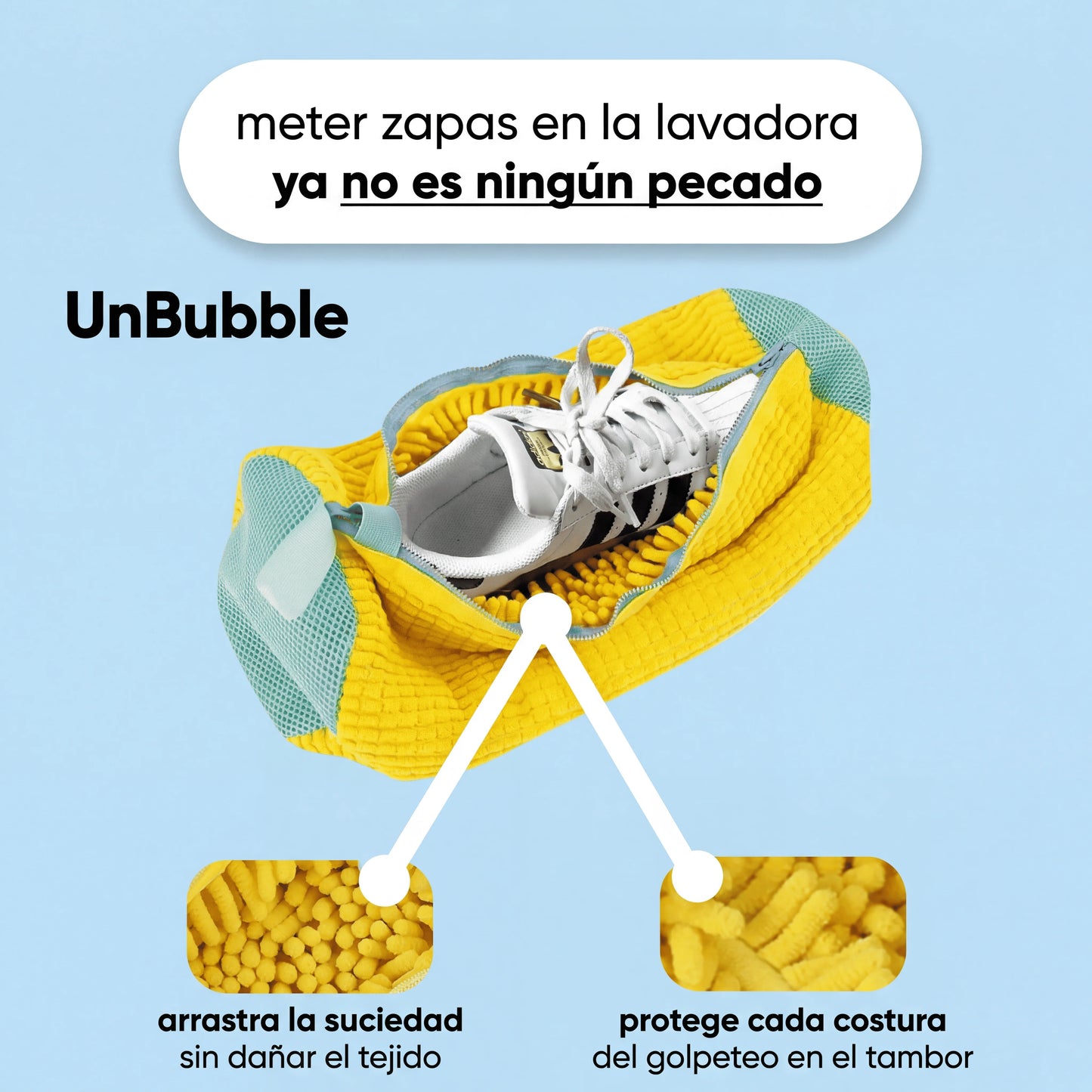 Unbubble® Bolsa de Lavado para Zapatillas